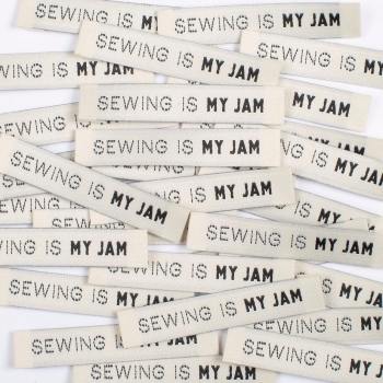 Label-Set "SEWING IS MY JAM" 8 Stück
